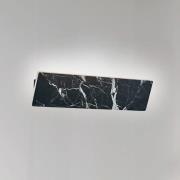 LED-seinävalaisin Selena, leveys 40 cm, musta, tekokivi