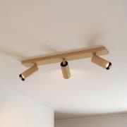 Arcchio kattokohdevalo Brinja Slim, ruskea, 3-lamppuinen, GU10 MR11