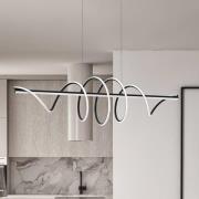 LED-riippuvalaisin Twist, muovi musta, 30 W, pituus 110 cm
