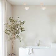 Kattovalaisin Mado, beige, 1-lamppuinen, korkeus 21 cm, teräs/lasi