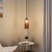 Riippuvalo Soda lasisylinteri, keltainen Ø 12 cm