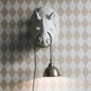 PR Home Riippuvalaisin Bella, messinki, Ø 18 cm, metallinen pistoke