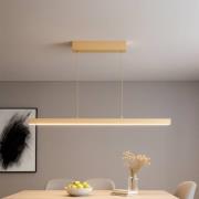 LED-riippuvalaisin Vayana, pituus 114 cm, hiekanvärinen, metalli, CCT