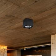 Tecto kattovalaisin, alasvalo, 1-valo, alumiini, musta