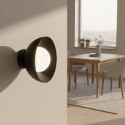 Seinävalaisin Bibi K1, musta, teräs/lasi, Ø 18 cm