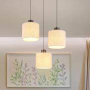 LED-riippuvalaisin Thea, Ø 49 cm, 3-lamppuinen, kermanvärinen/matta mu...
