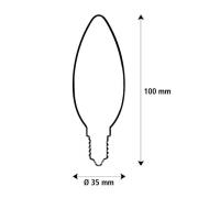 SEGULA LED Elegant Line E14 3W kynttilä 2 200 K hehkulanka himmennettä...