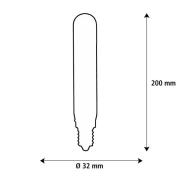 SEGULA LED Elegant Line E27 5W Tube 2 200 K hehkulamppu himmennettävä