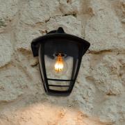 SEGULA ulkoseinävalaisin Antique down, musta, alumiini, E27