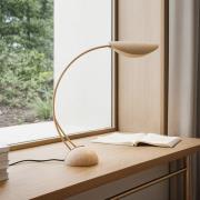 Lucande pöytävalaisin Rivera, beige, metalli, kivi, 51 cm, G9