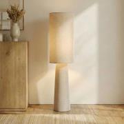 Lindby lattiavalaisin Elfie, korkeus 124 cm, beige, pellava, 2x E27