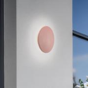 LED-seinävalaisin Aria M, tiilenpunainen, alumiini, Ø 18 cm