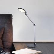 LED-työpöytävalaisin Konsti, korkeus 90 cm, musta, metalli