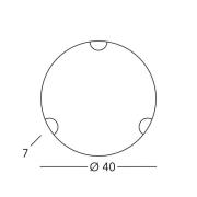 Kolarz seinälamppu Nonna, Ø 40 cm, kultainen hirvi, lasi