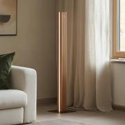 Lucande LED-lattiavalaisin Lieske, musta, tammi, himmennettävä