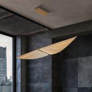 LED-riippuvalaisin SERAPH, kullattu, pituus 105 cm Metalli