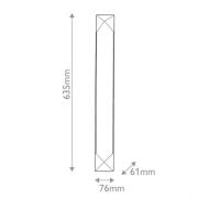 LED-seinävalaisin CAESAR, pronssi, korkeus 64 cm, metalli/alabasteri