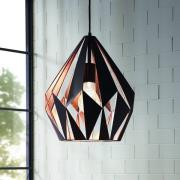 Riippuvalo Carlton musta-kupari Ø 31 cm