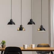 Sven-riippuvalaisin, nelivalaisin, musta, teräs, E27