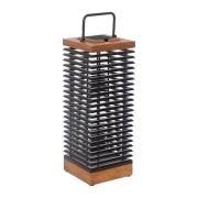Les Jardins LED-aurinkolamppu Tekura, teak/harmaa, 66 cm