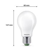 Philips E27 LED-lamppu A60 4W 840lm 2700K mattapintainen 3 kpl:n pakka...