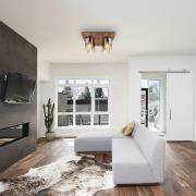 Kattovalaisin Underwood, pituus 41 cm, ruskea/savuharmaa, MDF