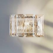 Seinävalaisin Orvin messinki antiikki leveys 33 cm lasi/metalli 2-vala...