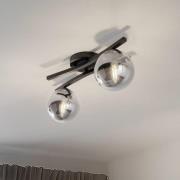 Opus kattovalaisin, pituus 60 cm, savunharmaa/musta, 2-valo.