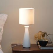 Markslöjd pöytävalaisin Birillo, valkoinen, tekstiili/keramiikka, E14