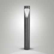 LED-pylväsvalaisin Teo, 80 cm korkea, musta, metalli, IP65