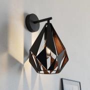 Seinävalaisin Carlton, musta/kupari