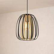 Encinitos-riippuvalaisin, musta/messinki, Ø 25,5 cm