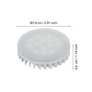 LED-lamppu GX53 4.9W 3,000K mattainen
