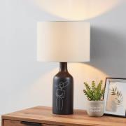 EGLO Vinoza-pöytälamppu musta, valkoinen varjostin