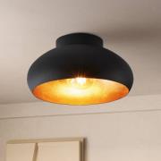 EGLO Mogano 2 -kattovalaisin Ø28 cm, musta/kulta