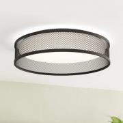 LED-kattovalaisin Luppineria teräsverkolla, musta