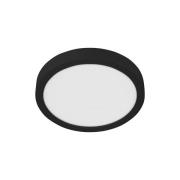 LED-kattovalaisin Fueva 5 IP44 4000K musta Ø28,5cm