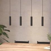 Almudaina LED-riippuvalaisin, musta, pituus 84 cm, 4 valoa,