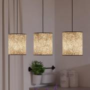 Butterburn-ripustusvalaisin, pituus 86 cm, beige/vihreä, 3-valo,