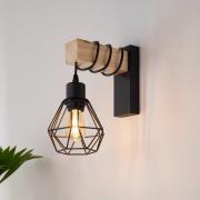 Townshend seinävalaisin, leveys 14 cm, musta/tammi