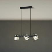 Hornwood 2 -riippuvalaisin, pituus 78 cm, musta, 3-valo.