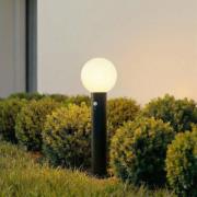 Lindby Dangan-pollarivalaisin, musta/opaalinen 60 cm, lasi, anturi