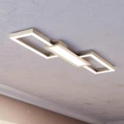 LED-kattovalaisin Monirote, matta nikkeli, pituus 78 cm, alumiini, CCT