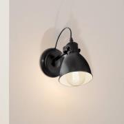 Liikuteltava retroseinävalaisin Priddy, musta