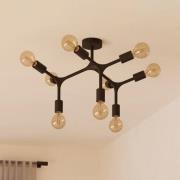 Kattovalaisin Bocadella 1, musta, 9-lamppuinen