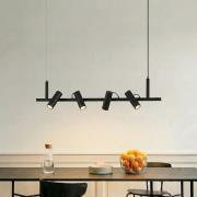 Lucande-riippuvalaisin Lysias, musta, metalli, pituus 120cm