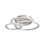 LED-kattovalaisin GELDER, nikkeli, 60x51 cm, kaukosäädin RGBW