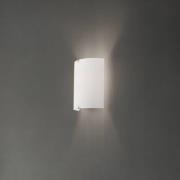 Lindby seinävalaisin Phil, valkoinen, lasi, korkeus 21cm