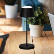 LED-akkukäyttöinen LED-pöytälamppu Asena Pro hiekanmusta, 30 cm metall...