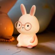 LED-akkulamppu Josie, vaaleanpunainen, korkeus 16 cm, silikoni